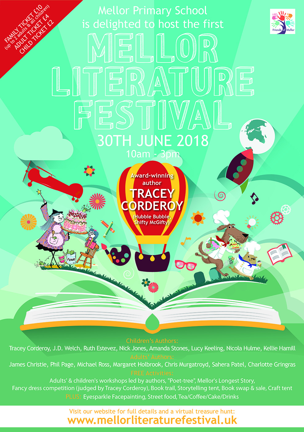 Mellor Literature Festival 2018 poster